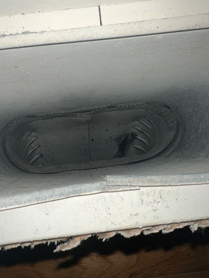 Clean duct after cleaning